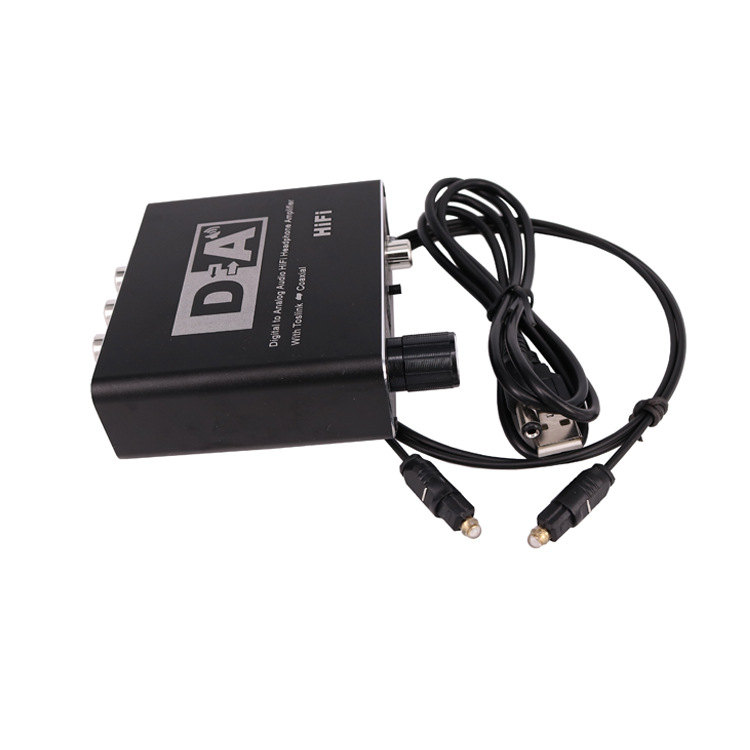 Transfronterizo dedicado digital al convertidor analógico coaxial a 5,1 canales decodificador de audio 3,5 auriculares con ajuste