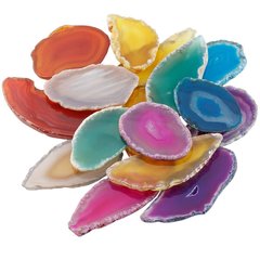 D12天然水晶セーターチェーンペンダントイルミネーション原石スライス瑪瑙コースタープノンペン風鈴瑪瑙風景片