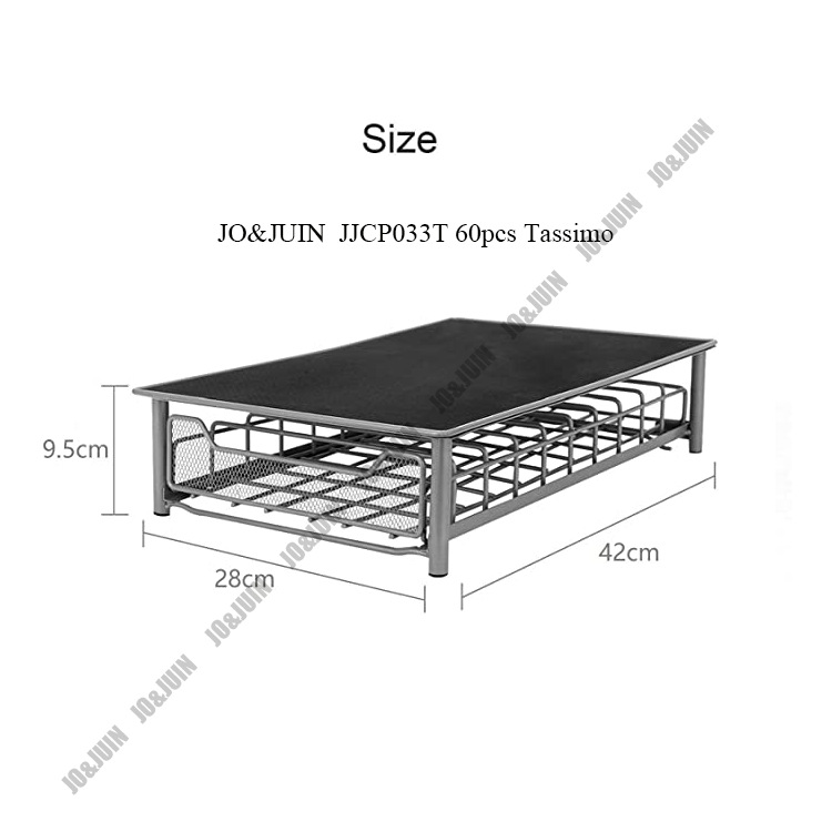 Xirui Tassimo café cápsula cajón de almacenamiento caja de almacenamiento de hierro máquina de café base puede contener 60 cápsulas