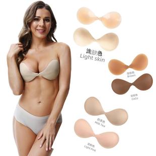 Solid silicone bra ultra-thin large bra self-adhesive breast patch Solid silicone invisible bra