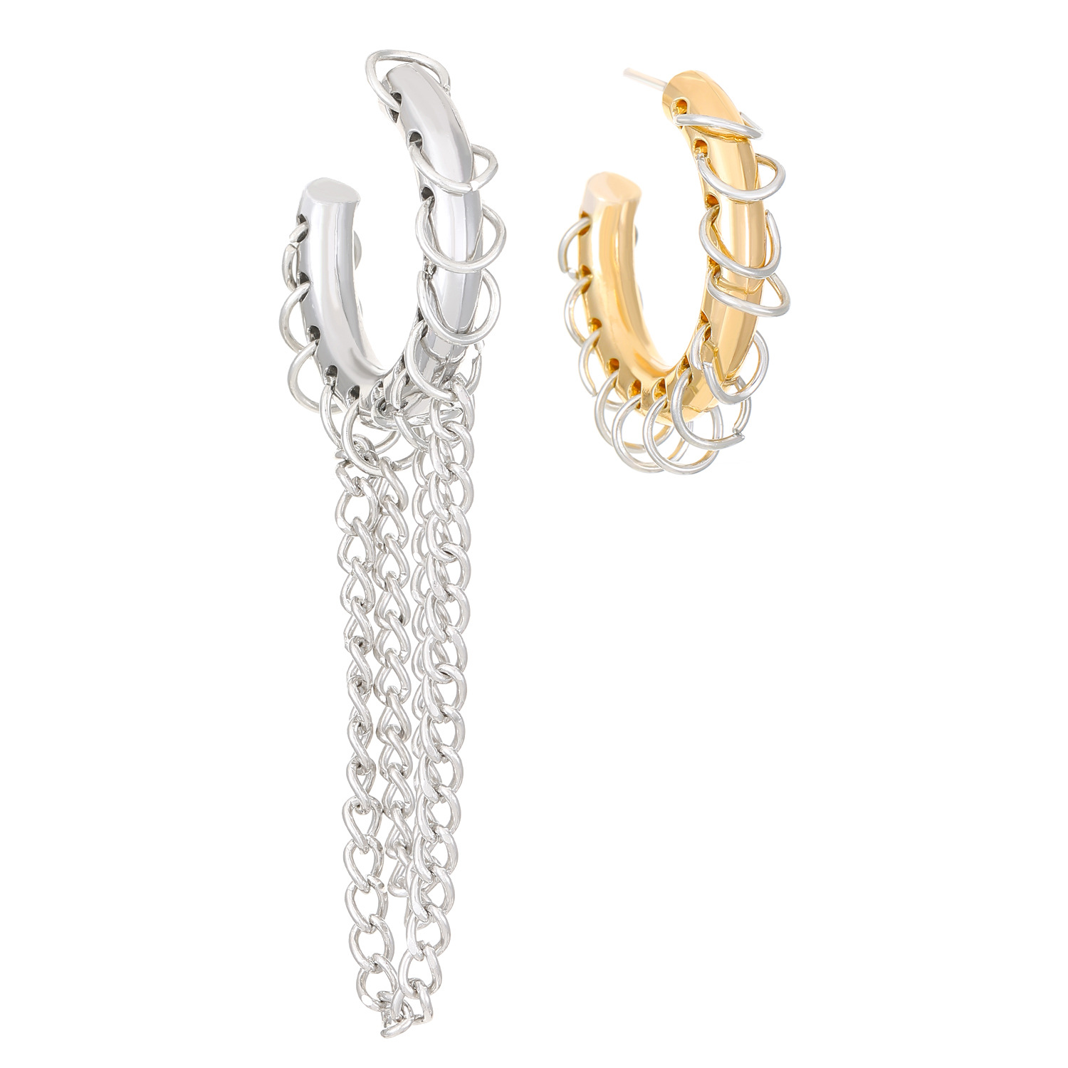 Plating Design 1 Pair Punk Geometric Plating Alloy Earrings