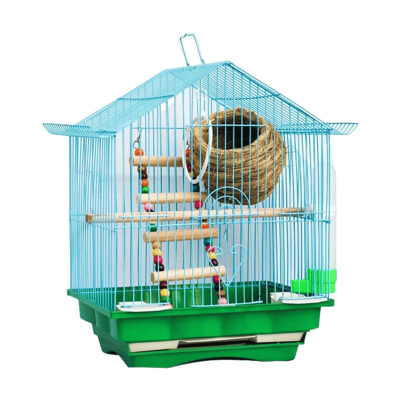 セキセイインコ鳥かご牡丹真珠鳥小屋金属屋根観賞ケージ鉄繁殖鳥かご|undefined