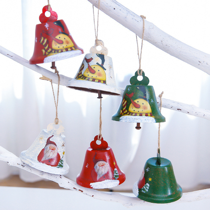 Handmade Craft Christmas Christmas Snowman Iron Party Wind Chimes