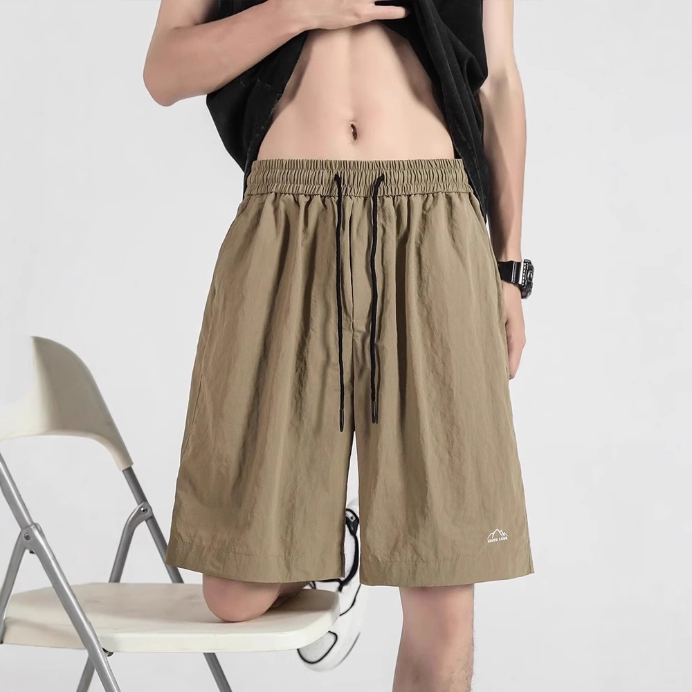 NASA Outdoor Quick-drying Shorts Men's Summer American Style Woven Trendy Brand Sports Beach Pants Breathable and Cool Medium Pants