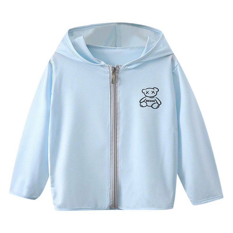 Тонкая детская солнцезащитная одежда из ледяной шелк