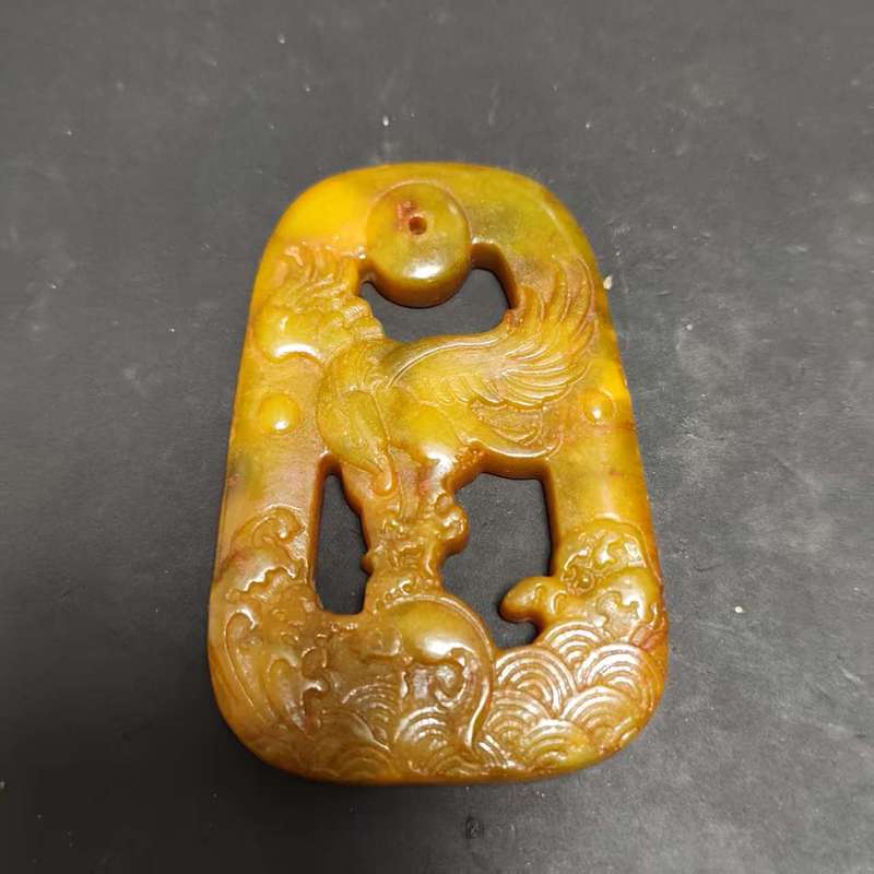 批发仿古做旧岫玉工艺品手把件摆件龙凤玉佩宫廷定型盒批发直播私|undefined