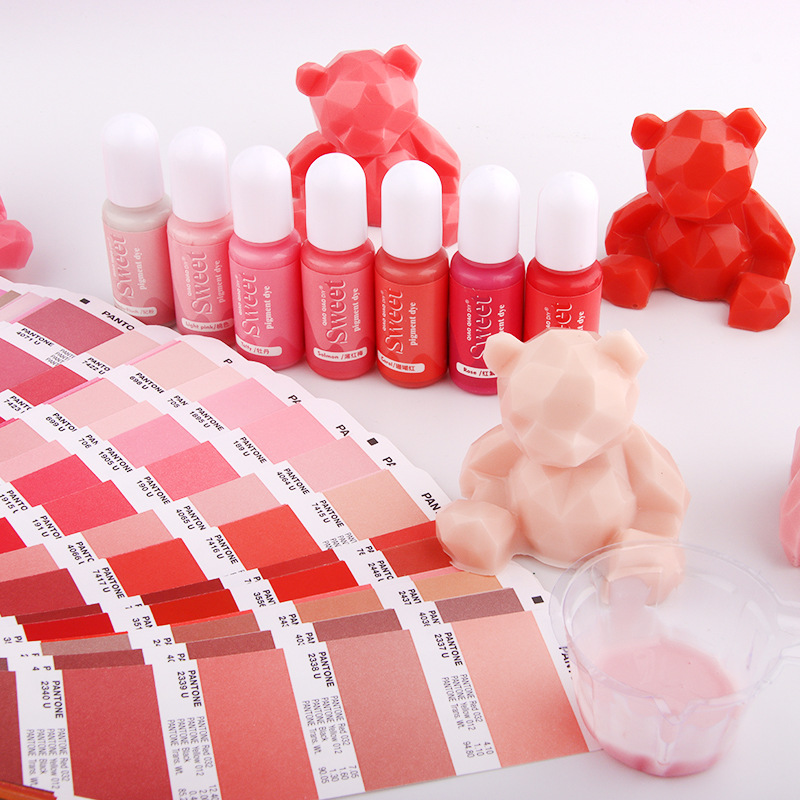 Candy color 40 color aceitoso esencia resina epoxi AB pegamento UV epoxi DIY material de Color pasta de comercio exterior ventas directas de la fábrica