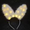 New model extended 14 lamps, light feathers rabbits ears hair hoop night market scenic concerts shaw the headdress wholesale