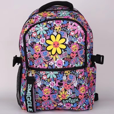 Australia smiggle mochila escolar para estudiantes de primaria y secundaria mochila para niños bolsa de ocio al aire libre mochila de dibujos animados de gran capacidad