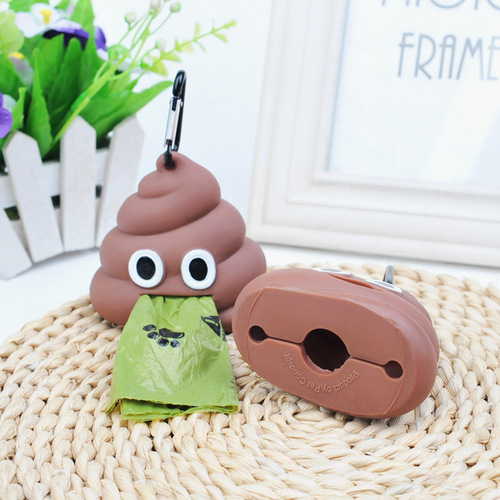 Pet garbage bag dispenser for cats and dogs, portable garbage bag for dogs when going out, poop bag storage box, factory direct sales