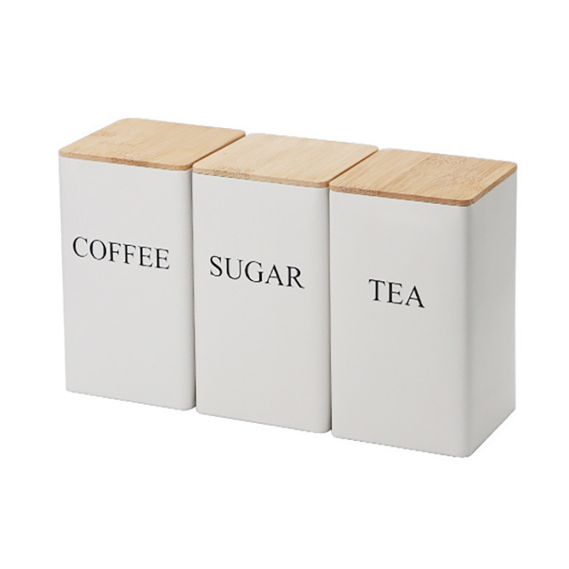 insTEA, COFFEESUGAR tres combinaciones de té, café, fruta, té, dulces, caja de lata, caja de regalo