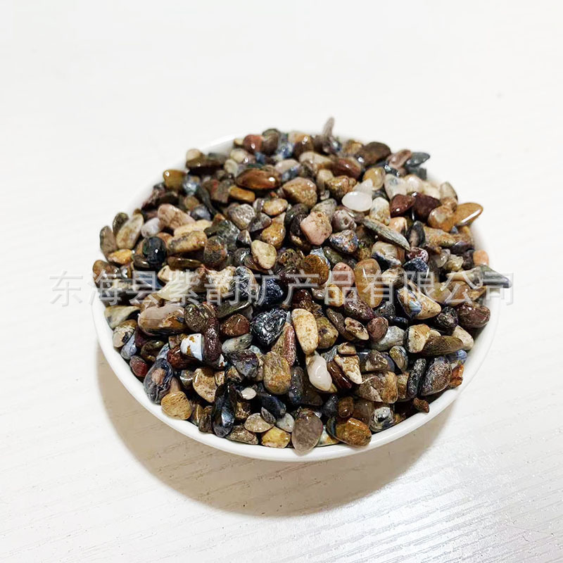 卸売り天然水晶砕石粉紫黄水晶七色水晶水槽植木鉢装飾消磁水晶砕石|undefined