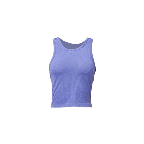 Lulu Sports Yoga Top E*b Base Layer Seamless Backless Workout Bra with Anti-Slip Tight Ribbed Short Underwear