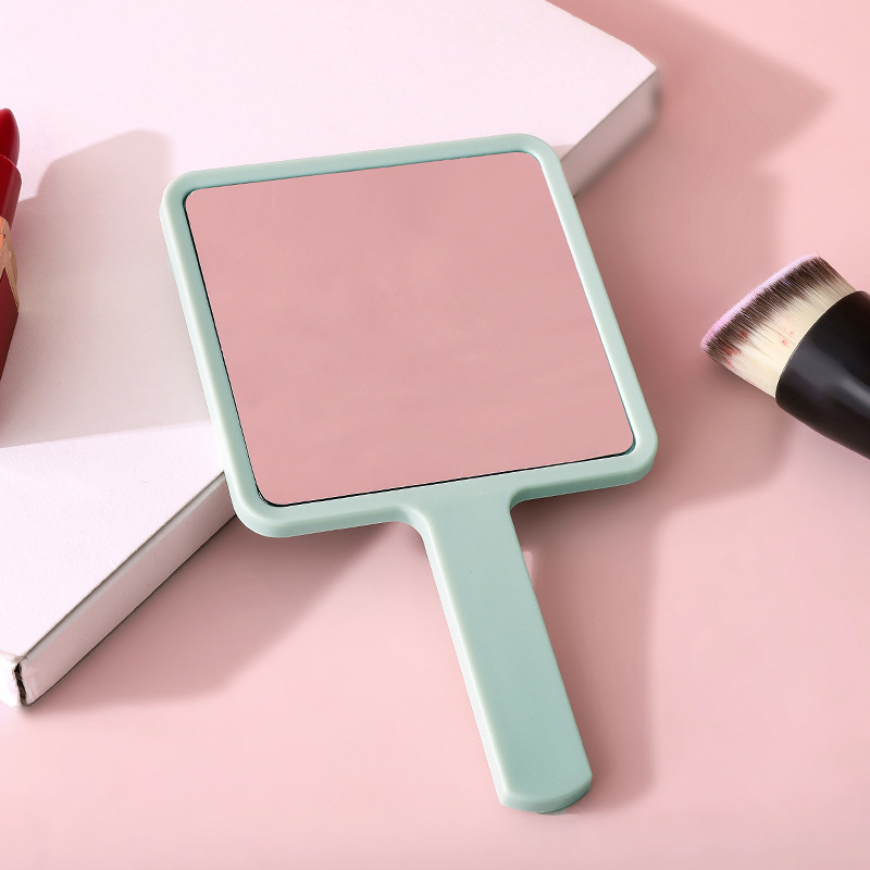 Espejo acrílico personalizable para regalo, espejo pequeño cuadrado de mano para maquillaje, espejo portátil de escritorio para mujer, espejo de tocador de alta definición image 19