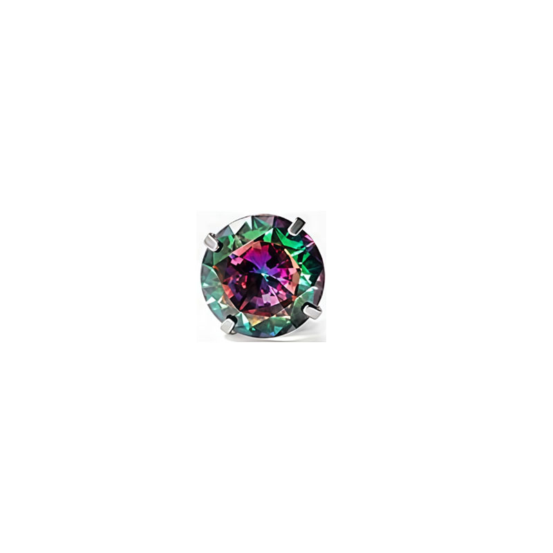 G23 Titanium Alloy 5A Zircon External Thread Claw Head Lip Ear Nose Piercing Jewelry Labret Stud detail image 12