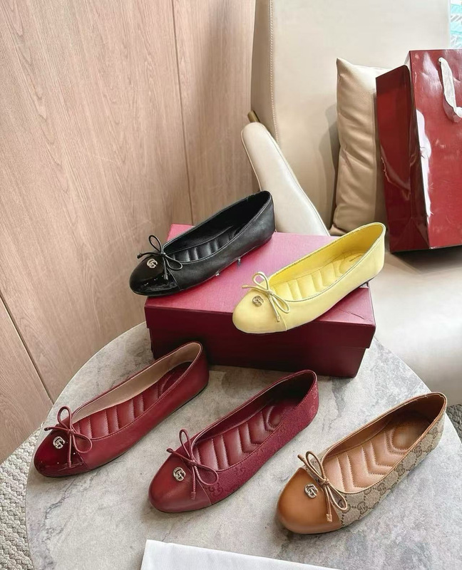 G Brand Bowknot Flat Ballet Shoes for Women, French Fashion Shallow Round-Toe Metal Letter Buckle Mary Jane Shoes G Brand Bowknot Flat Ballet Shoes for Women, French Fashion Shallow Round-Toe Metal Letter Buckle Mary Jane Shoes