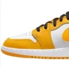 AJ low help yellow and white black toe