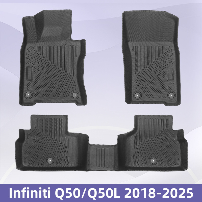 Para Infiniti Q50 / Q50L 2018 - 2025 3D TPE para todos los tiempos Cojín de cola