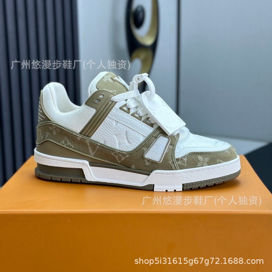 Zapatos Lujia, versión Guangzhou, zapatillas deportivas con estampado vaquero, suela gruesa, unisex, casuales, versátiles y modernas.
