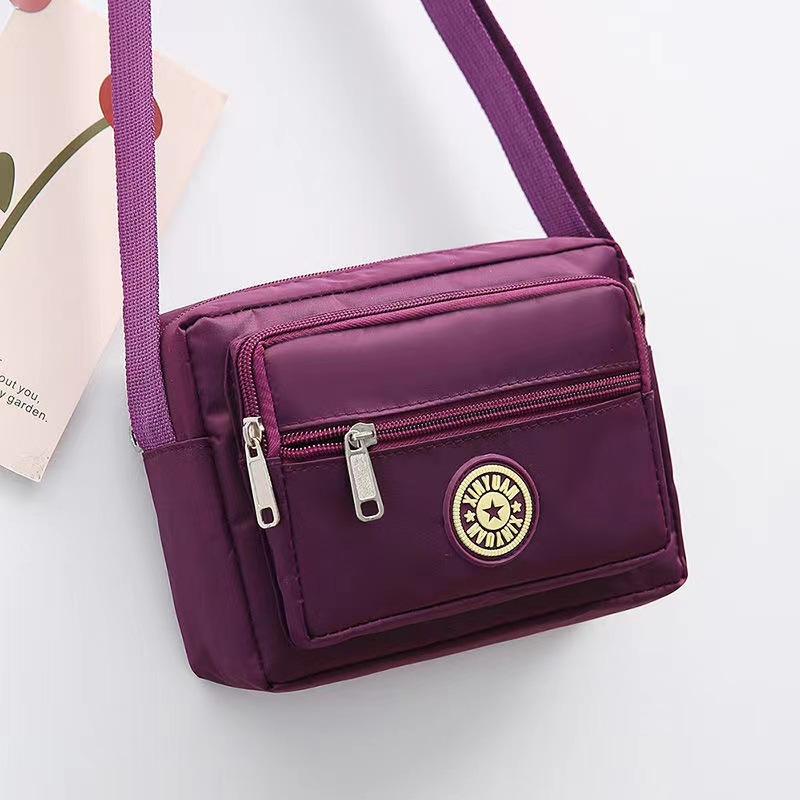 Bolsa de tela de flores bolsa de mensajero de las mujeres nueva bolsa de Madre de gran capacidad bolsa de hombro individual de mediana edad y ancianos bolsa de tela Oxford bolsa