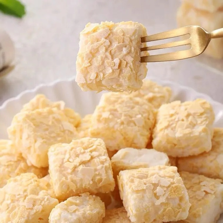 Milk Oat Chocolate Crispy Snack Popularity Snack Cake Pastry Small Packaging Cow Taffy New Year Candy Wholesale