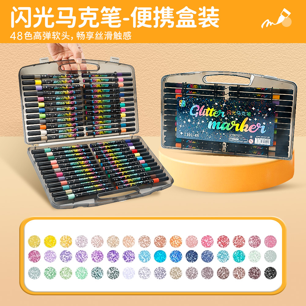 Transfronterizos de una sola cabeza flash marcador de arte estudiantes pintando graffiti flash marcador fluorescente al por mayor en stock