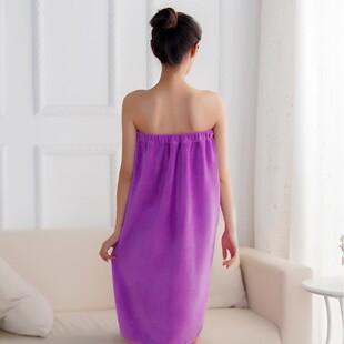 Bath Skirt Beauty Salon Thickened New Tube Top Bathrobe Microfiber Soft Absorbent Lint-Free Wearable Bath Towel Wholesale