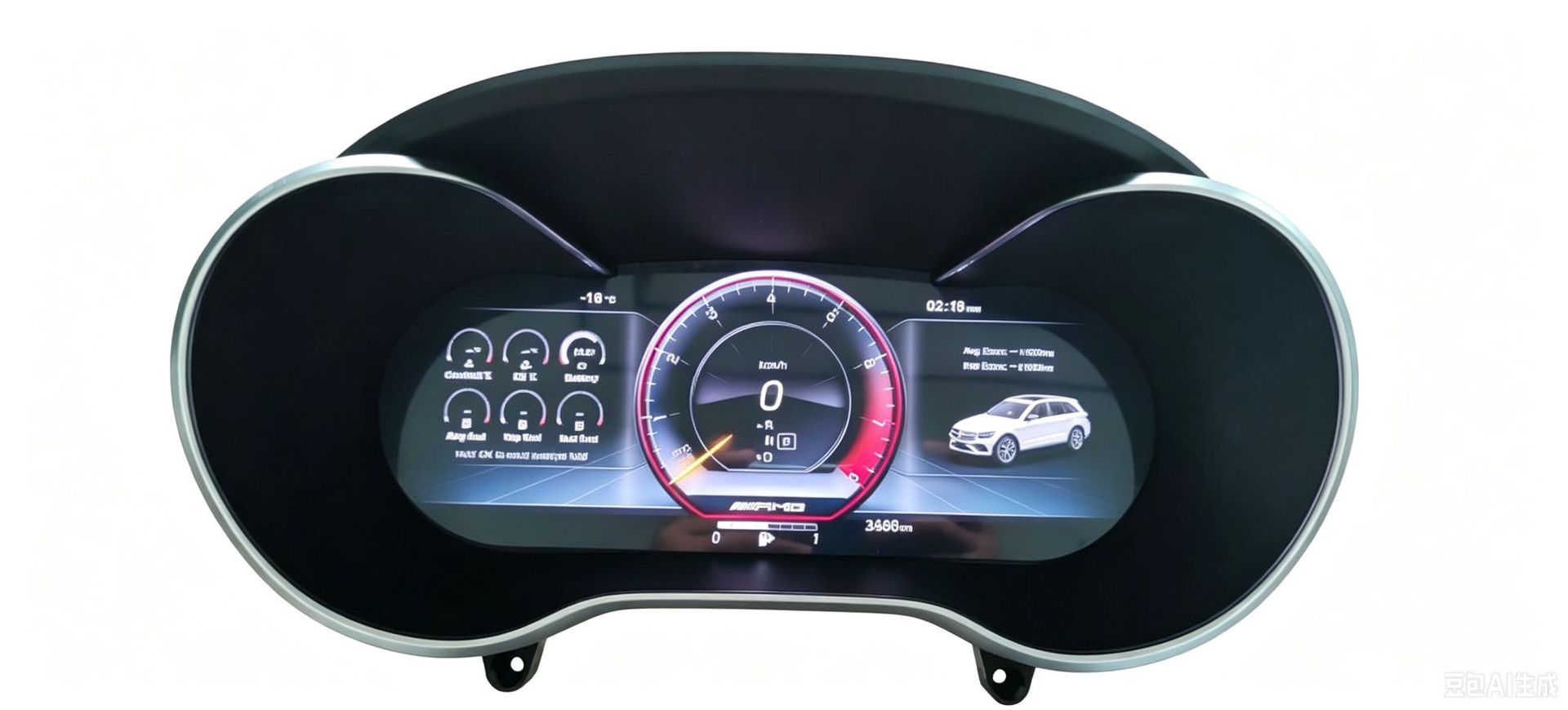 Suitable for Mercedes-Benz Glc/C-Class W205/Ntg5.0 Upgrade to Full Lcd Instrument Panel, Plug and Play, Non-Destructive Connection