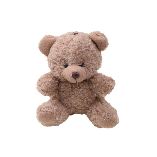 Adorable Fluffy Plush Sitting Bear Keychain DIY Novelty Backpack Accessory Wholesale for Women
