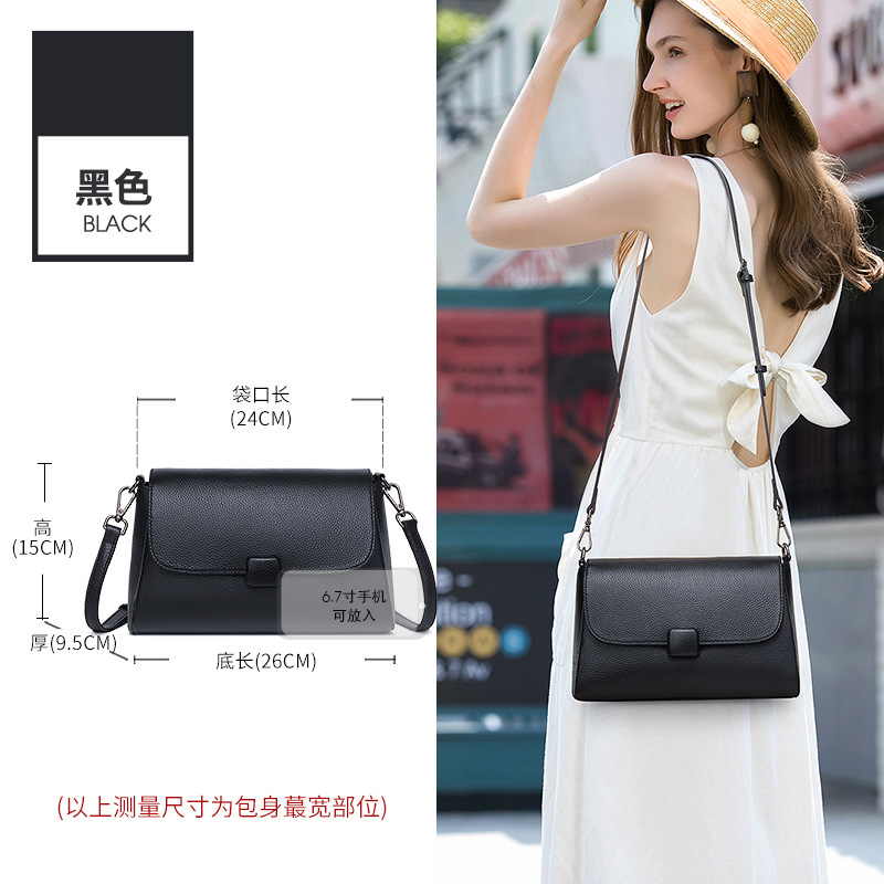 Genuine Leather Women's Crossbody Bag Soft Cowhide Fashion Mom Bag 2026 New Summer Large Capacity Shoulder Bag - Thumbnail 8