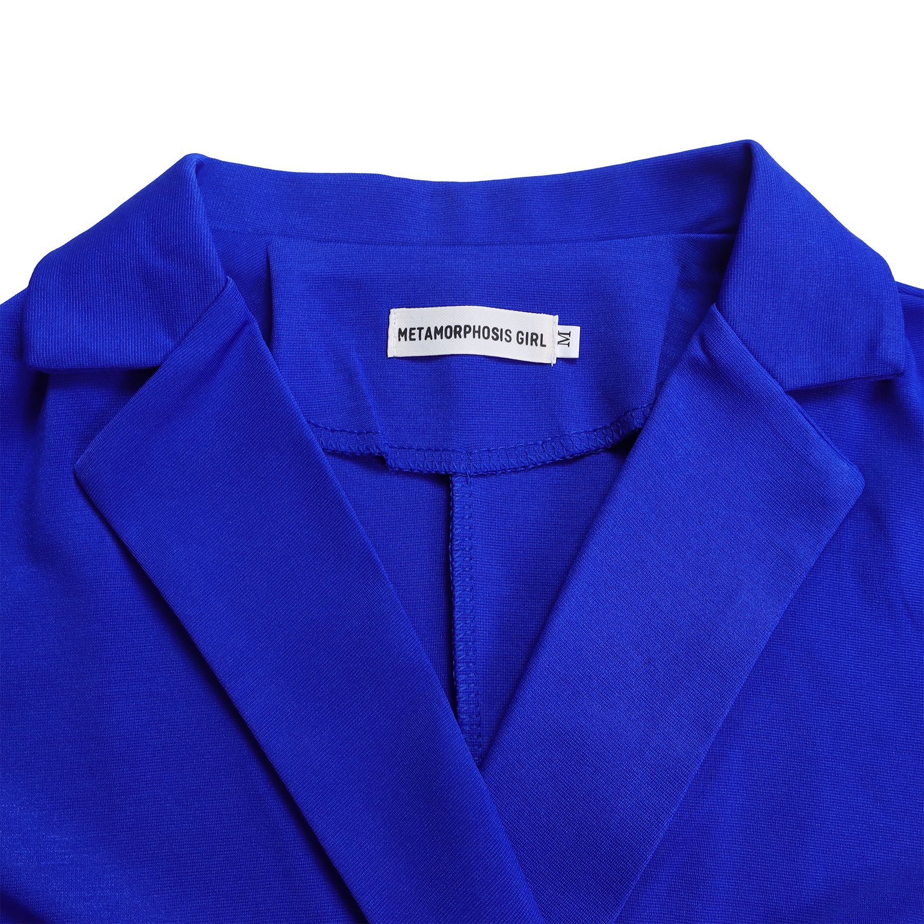 Damenbekleidung neuer Stil eleganter Anzugkragen Taillenkette lockerer Overall mit weitem Bein_voghion.com