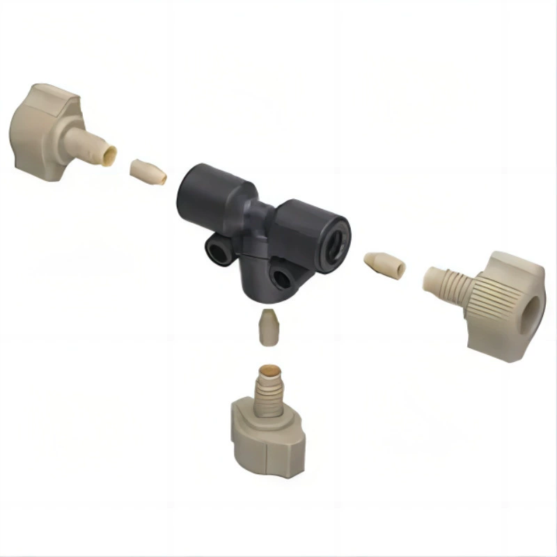 5022-2144 Т-образное соединение Anjilun, материал PEEK, для наружного диаметра 1.0/16inch трубопровода