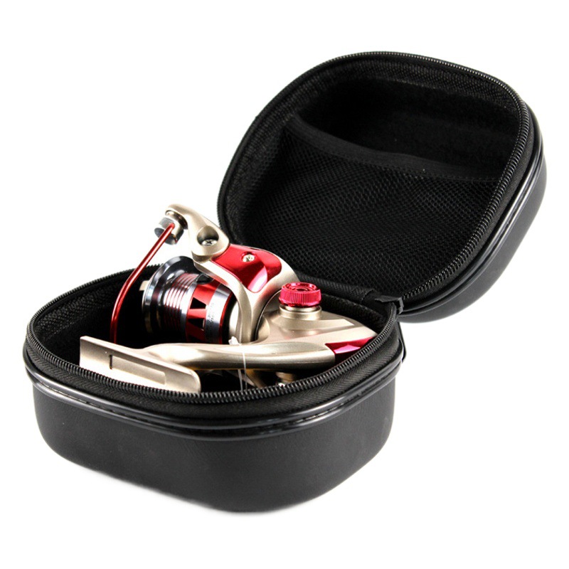 Fishing Wheel Bag Water Drop Spinning Wheel Drum Wheel Hard Shell Raft Wheel Bag Luya Bag Accessories Storage Bag PU Fish Wheel Protection Box