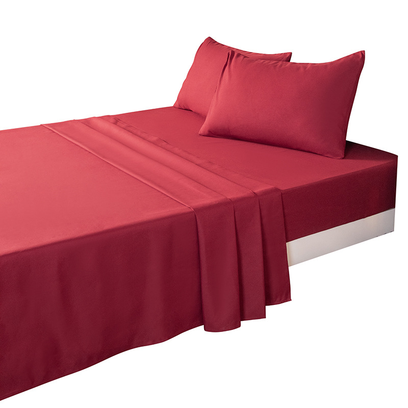 【廠家直銷】四件套 外貿 床笠*1 床單*1 枕套*2