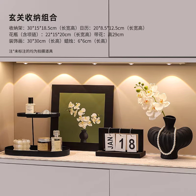 Nicho de pintura decorativa simple en el portal de almacenamiento de llaves estantería de escritorio decoración de la sala de estar buenas cosas para el hogar