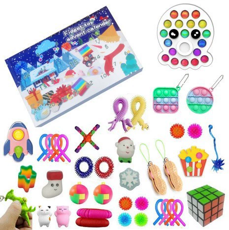 Набор, игрушка, календарь, 24 дня, антистресс