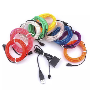 5M car interior EL with edge electroluminescent line with driver clip-on cold light atmosphere lamp car decorative atmosphere lamp