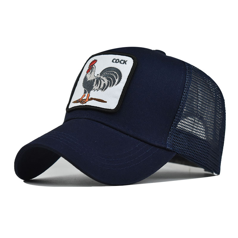 Animal Embroidered Net Hat Men's And Women's Animal Baseball Cap Hip Hop Cap_voghion.com