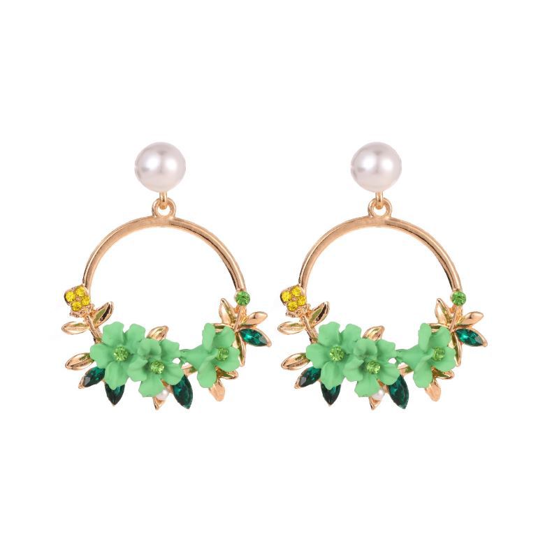  Pendientes de flores con perlas de cerámica suave - Estilo coreano Ins, mismo estilo que celebridades en línea, dulces - Producto estrella para mujer en AliExpress image 13