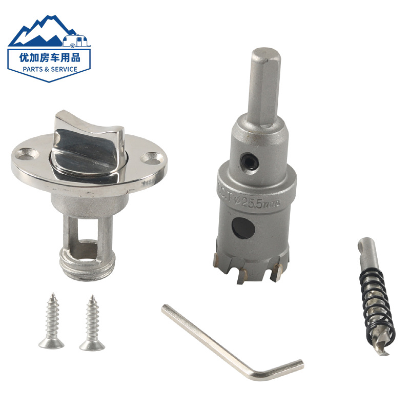 跨境供应不锈钢316排水口塞开孔器出水口螺纹密封塞船用五金配件