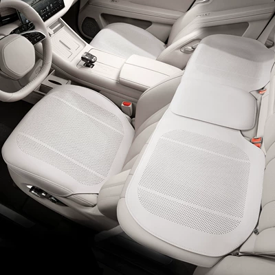 Ola Good Cat Seat Cushion Black Seat cushion, seat cover - type-b-thin-pad-elegant-white-3-piece-set-for-the-whole-car