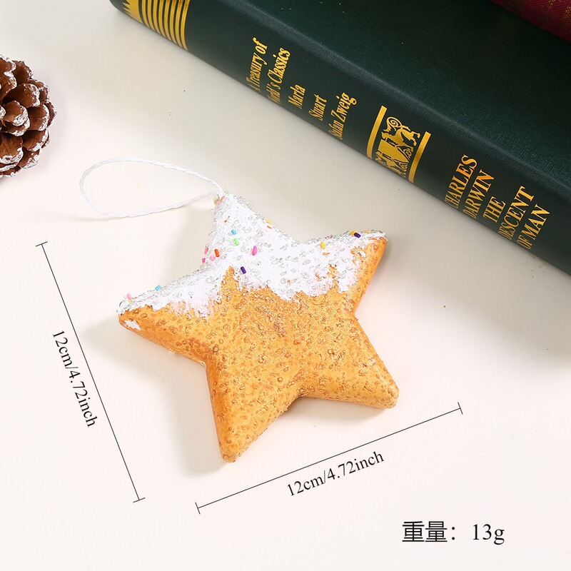クロスボーダーファッションクリスマス装飾ジンジャーブレッドマン杖キャンディペンダント外国貿易 DIY 立体クリスマスツリーペンダント|undefined