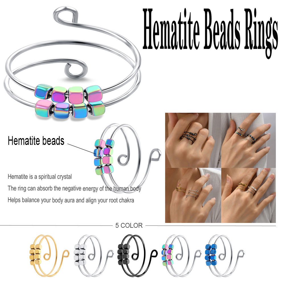 Fashion Geometric Titanium Steel Handmade Open Ring 1 Piece