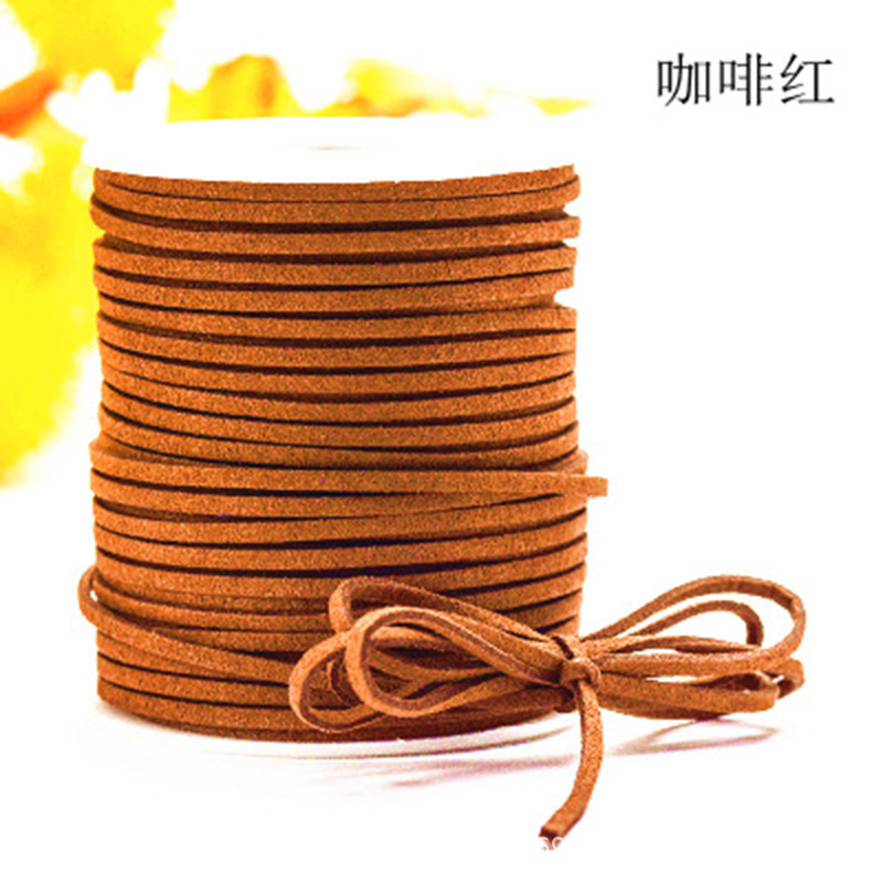 Cuerda de gamuza-color café tamaño 50