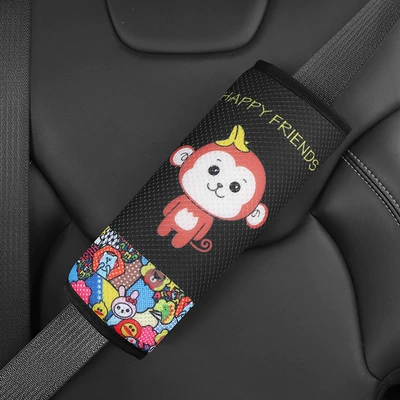 Fixing Adjuster Baby Car Safety – Seat belt shoulder pad - little-monkey-shoulder-pad-increase-thickening