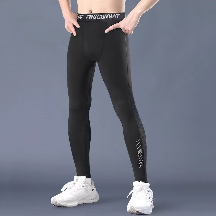 Pantalones cortos deportivos, pantalones elásticos transpirables para hombres, leggings transpirables, anti-permeación de verano, fábrica transfronteriza al por mayor