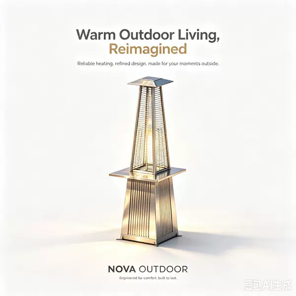 Special 4-piece large storage rack for tower-shaped outdoor heaters, large-capacity storage tray accessory for courtyard heating