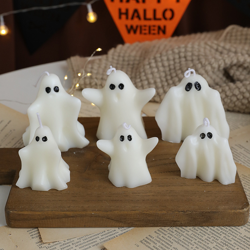 クロスボーダーハロウィンミニゴーストアロマセラピーキャンドル雰囲気お土産ホリデー手作り無煙キャンドル|undefined