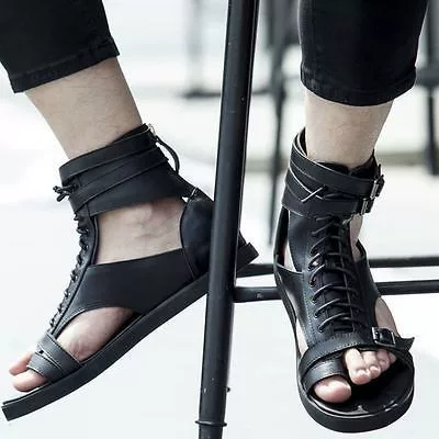 Туфли сандалии Милле мужские Corner Fighter High-Ding leather Roman Sandals Sandals? Shoes