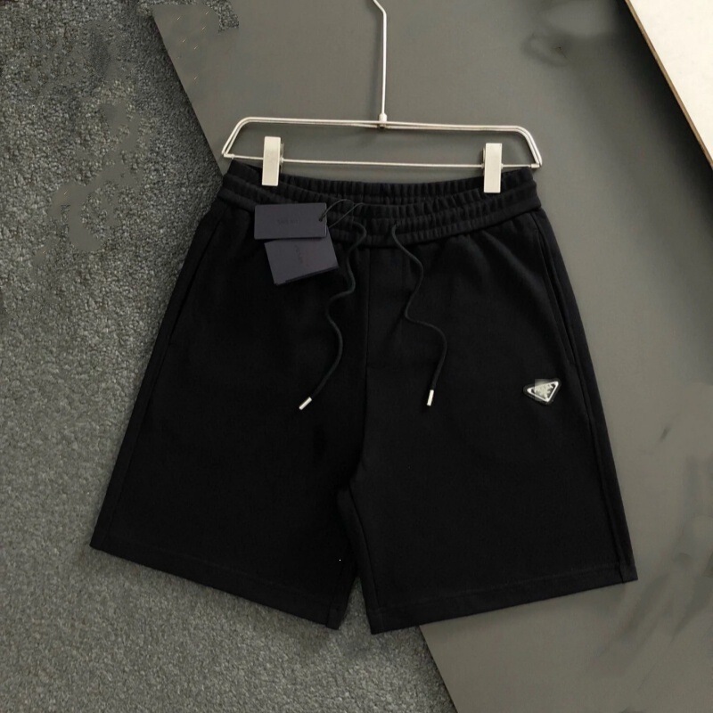 High-quality, classic-style P-brand triangle-logo shorts, a trendy and comfortable cotton casual pant for both men and women, perfect for cross-border e-commerce